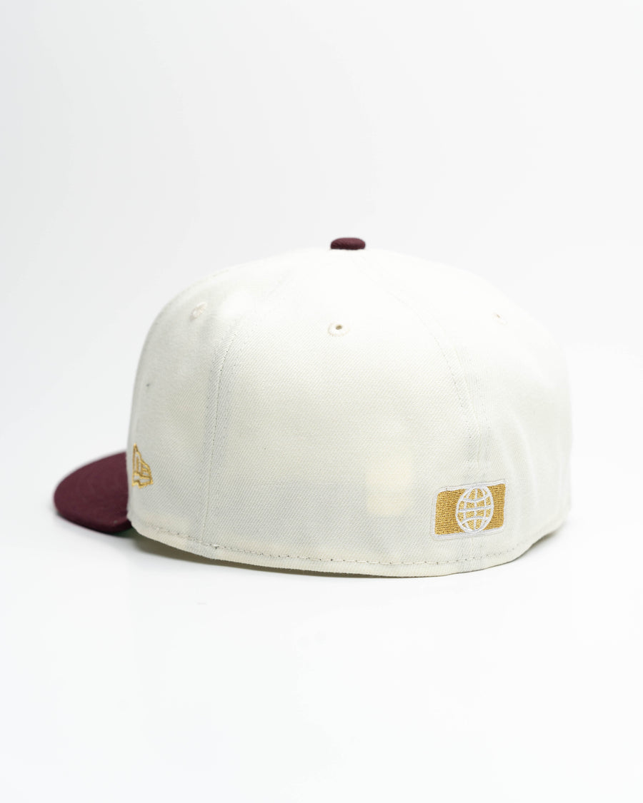 Limited Maroon / Cream Mexico Flag 1LoveIE New Era 59FIFTY Fitted Cap
