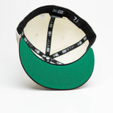 Limited Maroon / Cream Mexico Flag 1LoveIE New Era 59FIFTY Fitted Cap