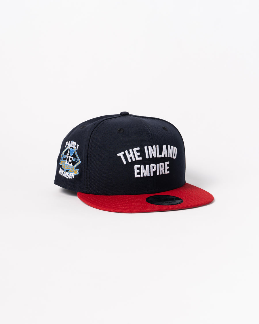 Limited Navy Red Two Tone 1LoveIE "The Inland Empire" New Era 9Fifty Snapback Hat