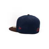 Limited Navy Brown & Metallic Red 1LoveIE New Era 59FIFTY Fitted Cap