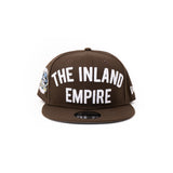 Limited Walnut XL Font 1LoveIE "The Inland Empire" New Era 9Fifty Snapback Hat