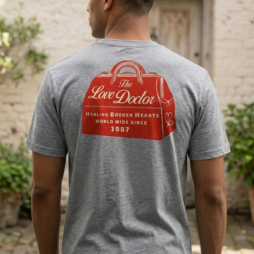 Love Doctor Tshirt (Heather Grey) – 1LoveIE