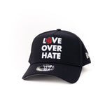 New Era 9Forty A Frame 1LoveIE Love Over Hate Snapback (Navy/ White)