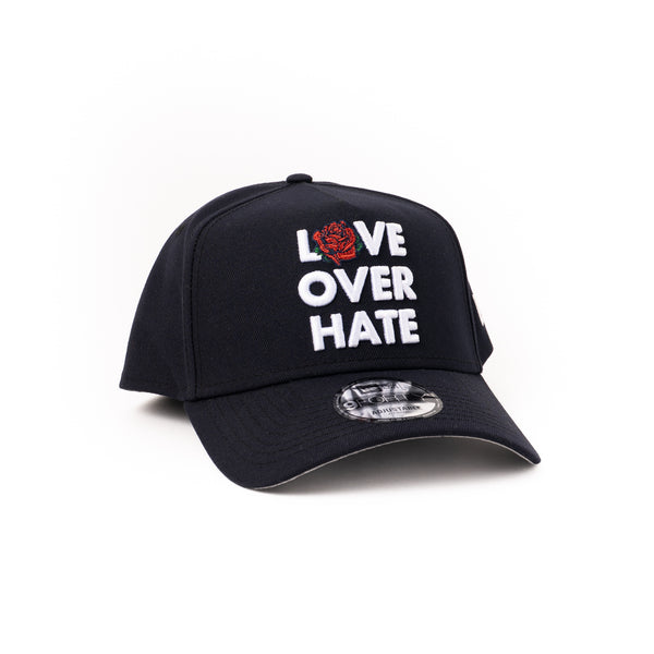 New Era 9Forty A Frame 1LoveIE Love Over Hate Snapback (Navy/ White)