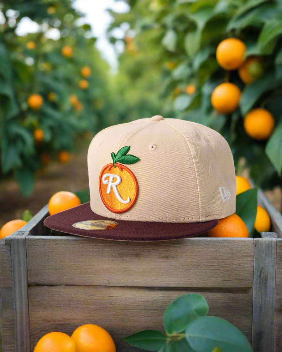 Maroon & Mango Mocha  Orange  1LoveIE Redlands Orange New Era 59FIFTY Fitted Cap