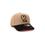 New Era 9Forty A Frame 1LoveIE Snapback (Camel / Black Gold Red)