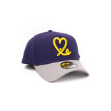 New Era 9Forty A Frame 1LoveIE Snapback (Grey Purple / Yellow)