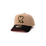 New Era 9Forty A Frame 1LoveIE Snapback (Camel / Black Gold Red)