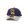 New Era 9Forty A Frame 1LoveIE Snapback (Grey Purple / Yellow)