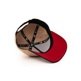 New Era 9Forty A Frame 1LoveIE Snapback (Camel / Black Gold Red)