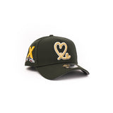 New Era 9Forty A Frame 1LoveIE Snapback (Dark Seaweed / Gold)