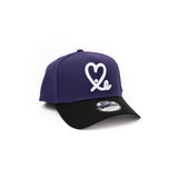 New Era 9Forty A Frame 1LoveIE Snapback (Purple Black / White)