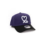 New Era 9Forty A Frame 1LoveIE Snapback (Purple Black / White)