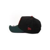 Limited New Era 9Forty A Frame 1LoveIE Snapback (Black/ Metallic Red / Forest Green)