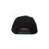 Limited New Era 9Forty A Frame 1LoveIE Snapback (Black/ Metallic Red / Forest Green)