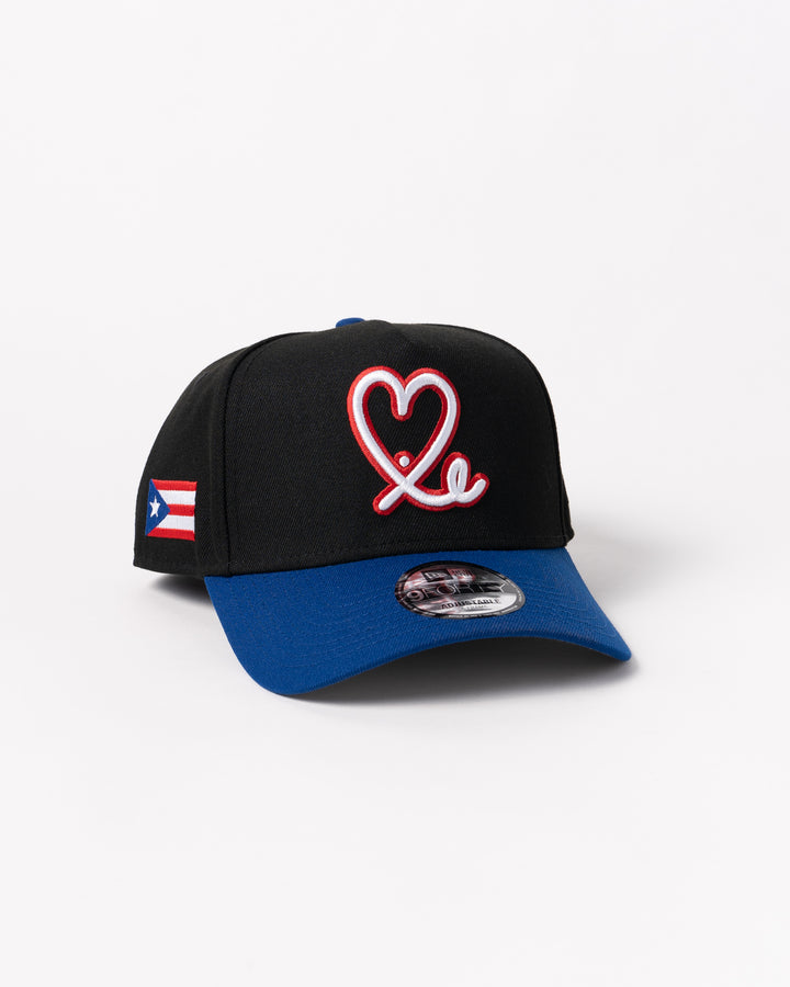 Limited Black / Royal Blue Puerto Rico Flag 1LoveIE New Era 9Forty Snapback