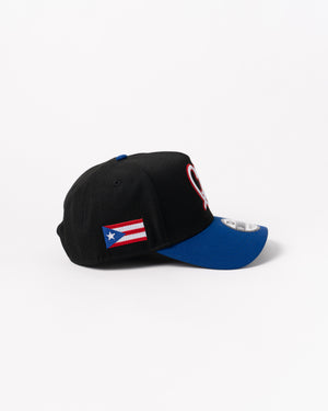 Limited Black / Royal Blue Puerto Rico Flag 1LoveIE New Era 9Forty Snapback