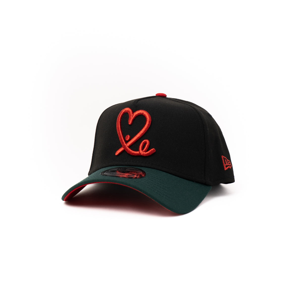 Limited New Era 9Forty A Frame 1LoveIE Snapback (Black/ Metallic Red /