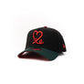 Limited New Era 9Forty A Frame 1LoveIE Snapback (Black/ Metallic Red / Forest Green)