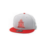 Grey / Metallic Red Silver  1LoveIE Raincross New Era 9FIFTY Snapback