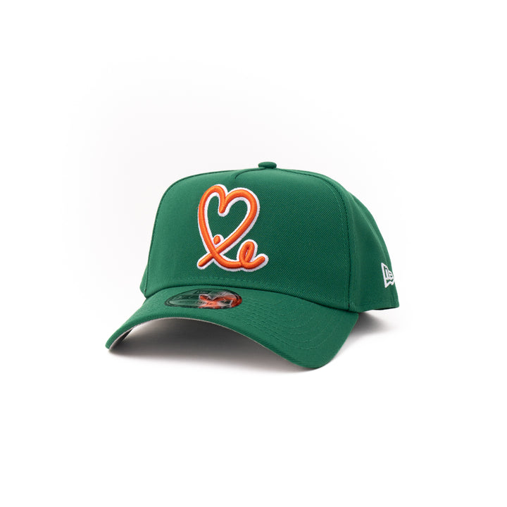 New Era 9Forty A Frame 1LoveIE Snapback (Miami Green / Orange)