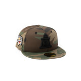 Limited Woodland Camo &  Black 1LoveIE Raincross New Era 59FIFTY Fitted Cap