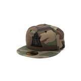 Limited Woodland Camo &  Black 1LoveIE Raincross New Era 59FIFTY Fitted Cap