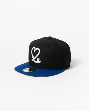 Limited Dark Royal / Black  El Salvador Flag 1LoveIE New Era 59FIFTY Fitted Cap