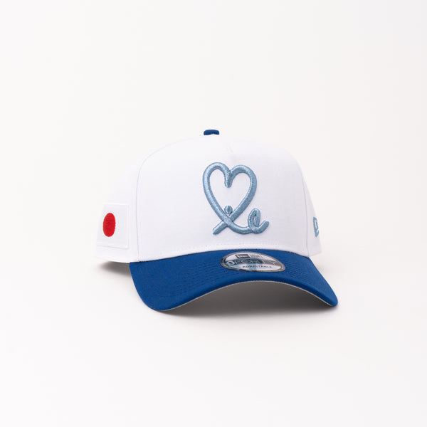 White & Royal Blue Japan Edition New Era 1LoveIE 9Forty Snapback