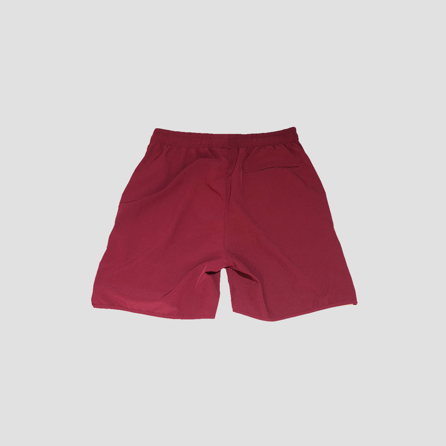 1LoveIE Athletic Shorts ( Burgundy / White )