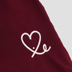 1LoveIE Athletic Shorts ( Burgundy / White )