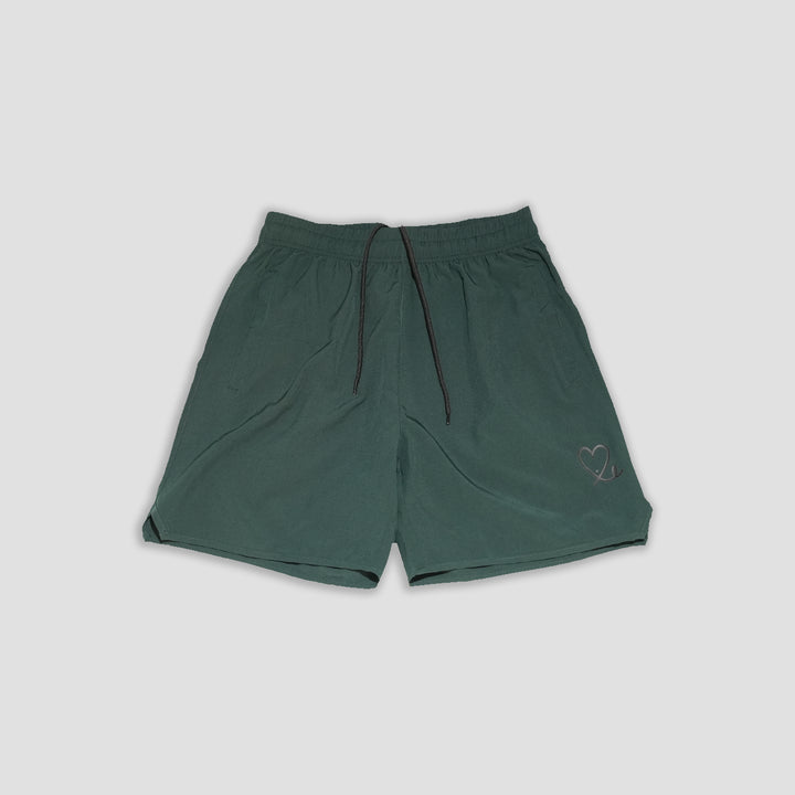 1LoveIE Athletic Shorts ( Dark Green / Black)
