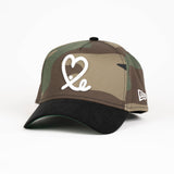 New Era 9Forty A Frame 1LoveIE Snapback (Woodland Camo  / Black Corduroy)