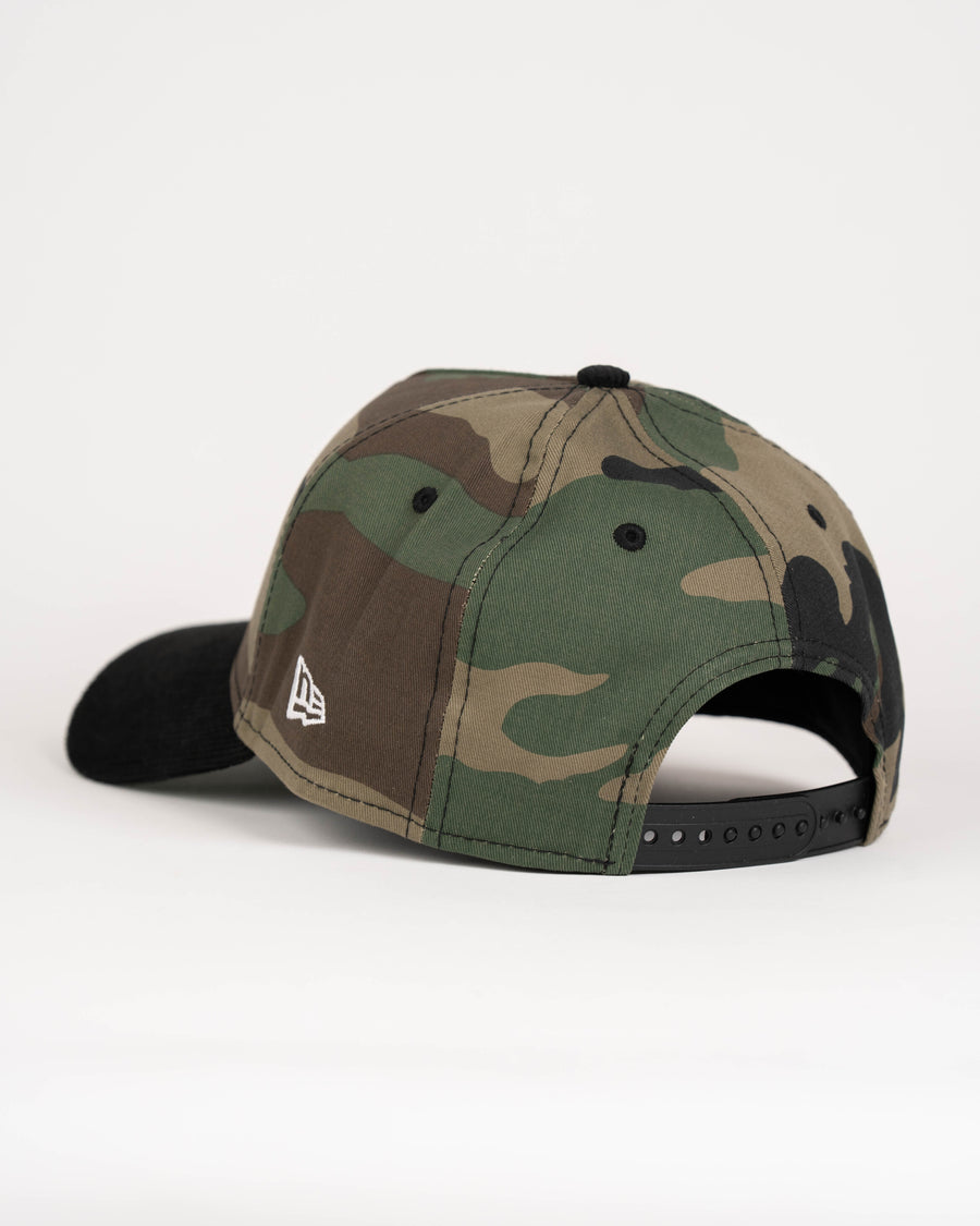 New Era 9Forty A Frame 1LoveIE Snapback (Woodland Camo  / Black Corduroy)