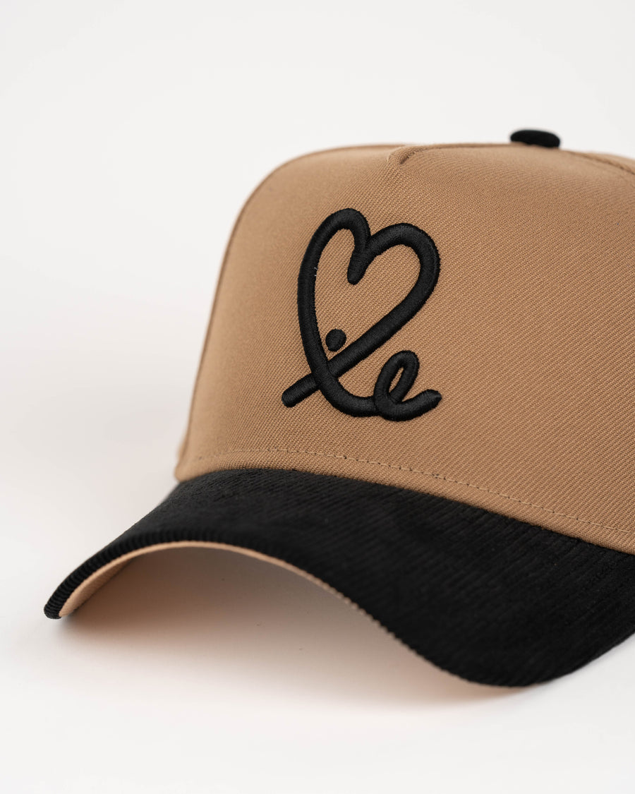 New Era 9Forty A Frame 1LoveIE Snapback (Khaki / Black Corduroy )