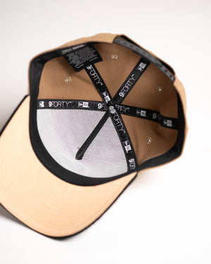 New Era 9Forty A Frame 1LoveIE Snapback (Khaki / Black Corduroy )