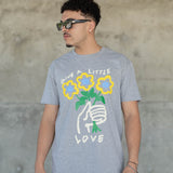 Give A Little Love Tshirt (Heather Grey )