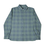 1LoveIE Mens Basic Cut & Sew Flannel (Mint & Soft Grey)