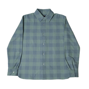 1LoveIE Mens Basic Cut & Sew Flannel (Mint & Soft Grey)