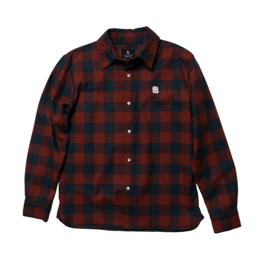 1LoveIE Mens Premium Cut & Sew Flannel (Red & Navy)