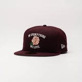 In Everything We Love" New Era 59Fifty Fitted Maroon / Rose