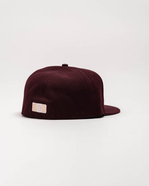 In Everything We Love" New Era 59Fifty Fitted Maroon / Rose