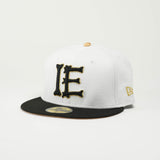 IE Bones  White / Gold  New Era 59FIFTY Fitted Cap