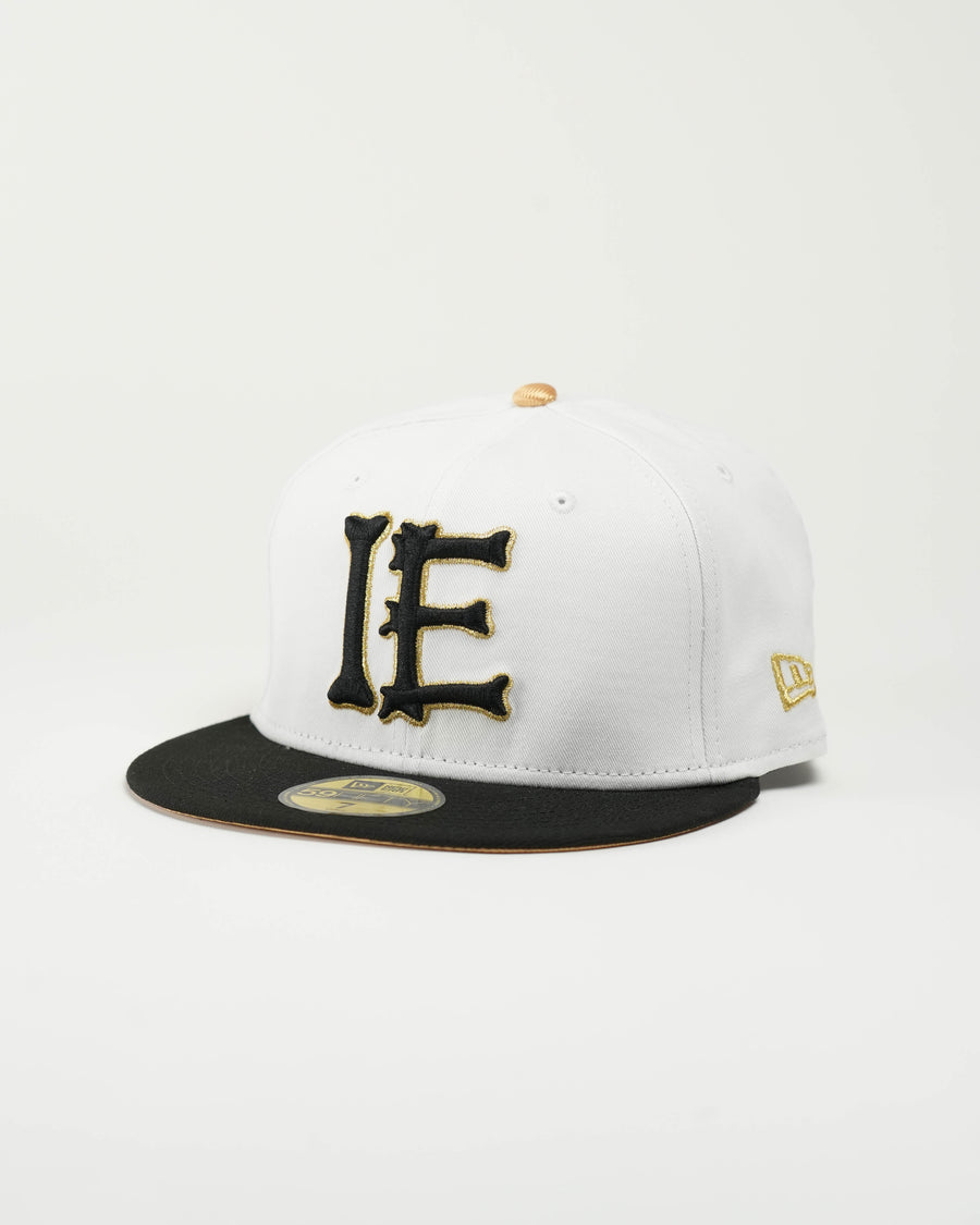 IE Bones  White / Gold  New Era 59FIFTY Fitted Cap