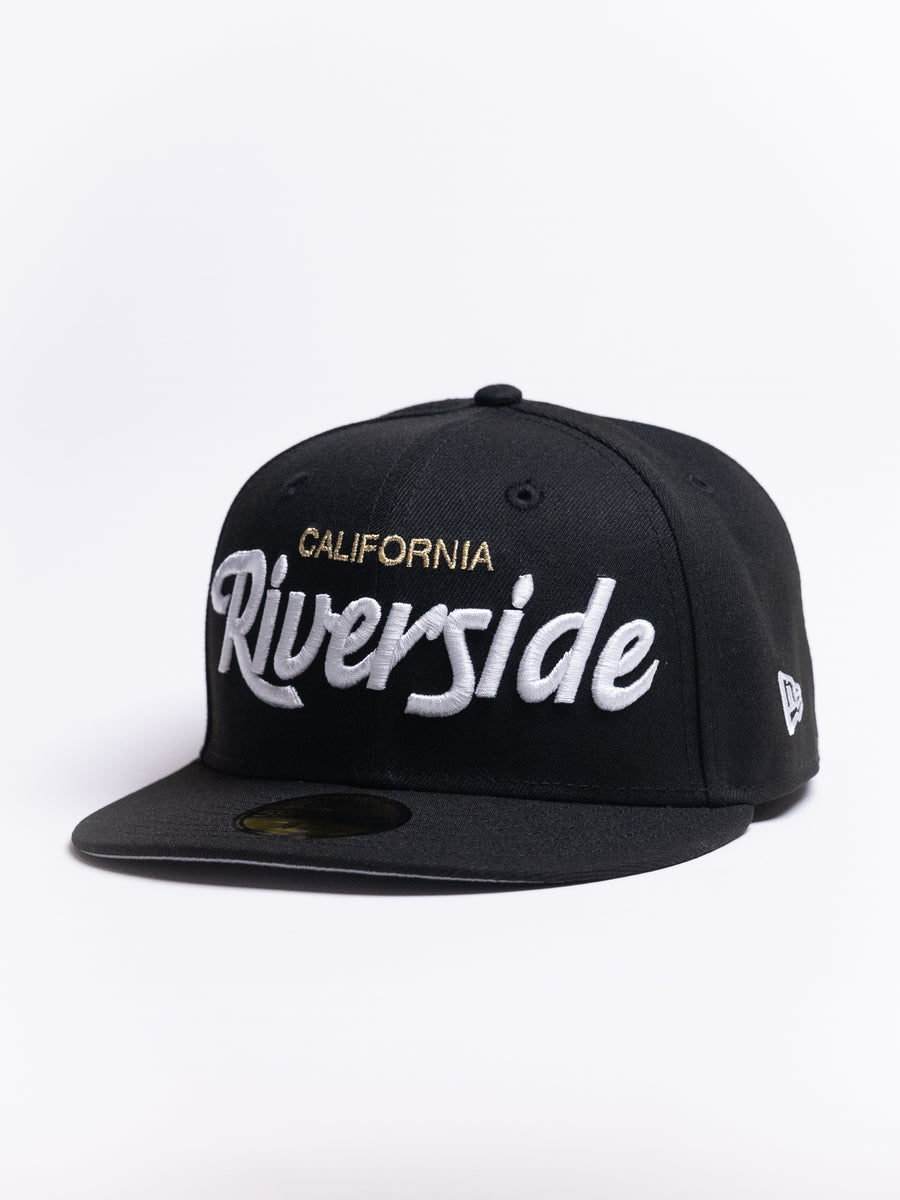 Limited Black / White Gold 1LoveIE Riverside XL Script New Era 59FIFTY Fitted Cap