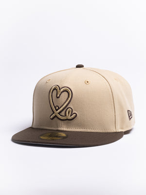 Limited Vegas Gold / Walnut Gold Mexico Flag 1LoveIE New Era 59FIFTY Fitted Cap