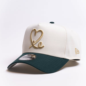 10 Year Anniversary New Era 9Forty A Frame 1LoveIE Snapback (Forest Green / Cream)