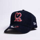 New Era 9Forty A Frame 1LoveIE Snapback (Navy / Corduroy )