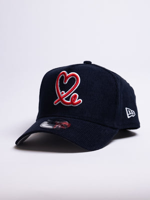 New Era 9Forty A Frame 1LoveIE Snapback (Navy / Corduroy )