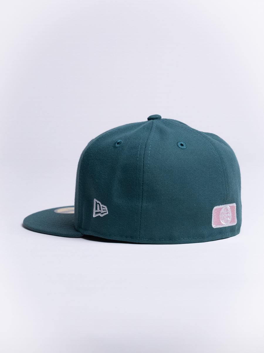 Limited Pineneedle Green / Pink 1LoveIE New Era 59FIFTY Fitted Cap